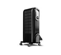 DeLonghi Radiateur à bain d'huile V550715.BG 1500 W 7 éléments minuterie 3 niveaux Noir