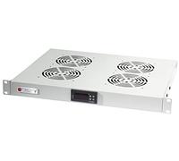 'ventolazione Armoires Techy 4 ventilateurs 1U pour rack 19 avec thermostat LED Gris