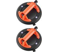 Ventouse à vide, élévateur à vide en verre de 203 mm avec poignée ABS, capacité de levage maximale de 180 kg, outil à ventouse pour carreaux avec étui de transport pour soulever de grands carreaux, du