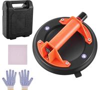 Ventouse à vide - Ventouse pour verre - Ventouse 20,3 cm - Capacité de charge 180 kg - Poignée ABS - Avec sac de transport - Pour carrelage, verre, granit, construction sèche