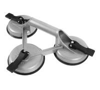 Ventouse de Levage pour Verre à Trois Ventouses, Alliage D'aluminium | Charge Horizontale 150kg, Charge Verticale 130kg, Usage Maison et Bureau, Couleur Argenté