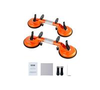 VEVOR Ventouse de Rapprochement Joints Carrelage 125 mm, Poseur de Joints Granit à Ventouse, Lot de 2, Réglable à 180°, Outil d'Installation de Comptoir, pour Nivellement Jointure Dalle de Marbre
