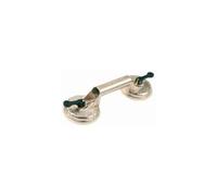 Ventouse double en aluminium et semelle silicone 100 kg - 30127 - Piher