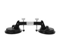 Ventouse Double Tête pour Carrelage en Alliage D'aluminium Noir | Poignée Antidérapante, Caoutchouc Renforcé, pour Grandes Dalles et Verre, Usage Bricolage et Pose