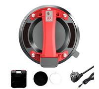 Ventouse électrique à vide pour carreaux et verre - 20 cm - Capacité de charge : 200 kg - Écran intelligent - Adaptée au verre, aux carreaux et au granit - 1 pièce - Rouge