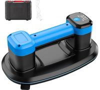 Ventouse électrique à vide - Ventouse à vide - Force de maintien max. 300 kg - Revêtement en caoutchouc renforcé de 20 mm - Affichage numérique de la force d'aspiration et du niveau de batterie - Pour