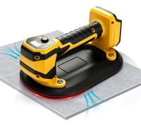 Ventouse électrique, capacité de 250 kg, compatible avec DeWalt 20V, écran LCD, couleur jaune
