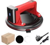 Ventouse électrique - Lève-vitre - Capacité de charge de 200 kg - Ventouse de 20 cm - Pour vitres et dalles de granit - Boîte en carton rouge - Marron