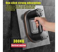 Ventouse électrique pour le vide - Ventouse à vide - Capacité de levage de 300 kg - Qualité industrielle - Adaptée au verre, aux carreaux, au granit, au bois et à la pierre - Batterie de 3600 mAh