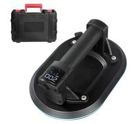 Ventouse électrique pour le vide - Ventouse manuelle pour verre - Capacité de levage de 200 kg - Plaque d'aspiration de 20,3 cm - Pour granit et carrelage - Fonctionnement en courant continu - Connect
