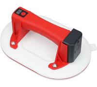 Ventouse électrique - Ventouse à vide - Pour carrelage/pierre/verre - Capacité de charge : 300 kg - Écran numérique - Deux batteries - Jusqu'à 72 h d'autonomie - Blanc