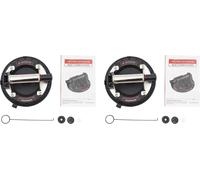 Ventouse pour verre - Ventouse à vide - Capacité de charge 225-300 kg - Ø 20 cm - Charge lourde - Fer et caoutchouc - Pour verre/carrelage/marbre - Noir
