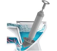 Ventouse WC Deboucheur Canalisation Professionnel Pompe pour Déboucher Gris Toilettes à Pression Caoutchouc Pompe Déboucher