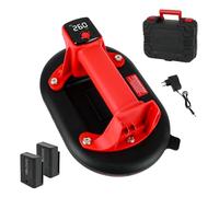 Ventouses Carrelage Electrique 25.4CM, Ventouse Vitre Électrique avec 2 x 3000mAh Batteries, Capacité de Charge Sûre 200 Kg, Ventouse en Verre pour Soulever Carrelage, Granit et Marbre