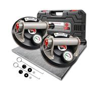 Ventouses de manutention - SHAFFER PRO - TilerGrip+ - 300 kg - 24×16 cm - Valise rigide incluse