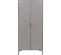 Venture home Armoire 2 portes métal - Gris clair