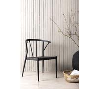 Venture Home Chaise Stina noir pack de 6