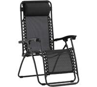 Venture home fauteuil de jardin - noir