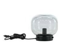 Venture Home - Lampe à poser en acier et verre fumé Bollonelie Noir G