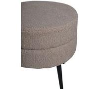 Venture Home Pouf Teddy Beige/Noir