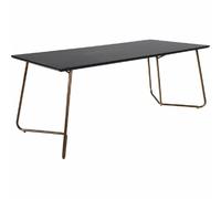 Venture home Table à manger Pippi - Noir et cuivré