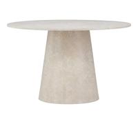 Venture Home Table à manger Lanzo ronde 120 cm Beige