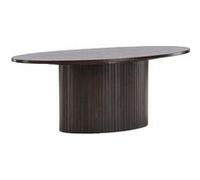 Table Basse Design Nervuré Bianca 120cm Marron