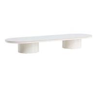 Venture Home Table basse ovale Narvik 190 x 60 cm Beige