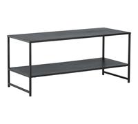 Venture Home – Table basse rectangulaire Staal – acier, avec étagère 102 cm – Noir