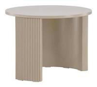 Table basse ronde ø60 cm Bristol beige.