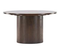 Venture home Table basse ronde MDF - Marron foncé