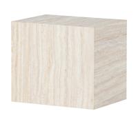 Paris prix Table d'appoint effet travertin - Beige
