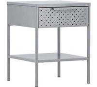 Venture home Table de chevet métal - Gris clair