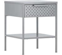 Venture home Table de chevet métal - Gris clair