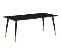 Venture home Table de repas Dipp - Noir et cuivre
