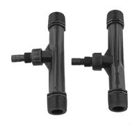 Venturi Lot de 2 injecteurs d'engrais pour jardin agricole 2,5 cm Mélangeurs de nutriments en plastique résistant pour systèmes d'arrosage de pelouse