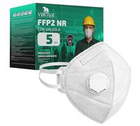 VENTUX SAFETY EQUIPMENT Masque FFP2 avec Valve - 20 Pièces Emballés Individuellement | Lanières Nucales | Certifié EN 149:2001+A1:2009 | Chantier Industrie