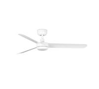 ventyly / BAIRES/Ventilateur de plafond blanc, Ø120 cm/Ultra Silencieux, basse consommation, 6 Vitesses, Télécommande, Été-Hiver, minuterie