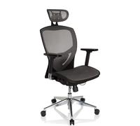 VENUS ONE - Siège de bureau haut de gamme Gris Argent/Noir