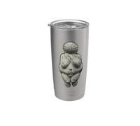 Vénus von Willendorf Art préhistorique Corps positif Gobelet isotherme en acier inoxydable double paroi