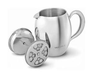 VeoHome Cafetière et Théière à Piston incassable à double paroi Inox G