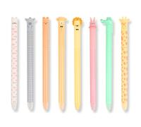 VEOIRXU 8 Pièces Stylos Gel Effaçables Encre Thermosensible Pointe 0,5 mm Stylos à Bille Effaçables Avec Encre Bleue Stylos Effaçables Pour Fournitures Scolaires et de Bureau (8 Styles)