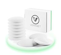 VERAMET® Butée Murale de Poignée Autocollante Butoir Adhesif Rond Butee Bumper Mural pour Protection Amortisseur Portes de Placard Cuisine Salle Bain Bureau Arrêt Lot de 10 60 mm Blanc -PG-078