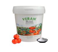 VERAN Engrais Chlorure de Potassium NPK 0-0-61 1Kg | Engrais Tomate | Engrais Riche en Potassium Hydrosoluble | Engrais Tomates Convient aussi aux Légumes, Fruits et Cultures