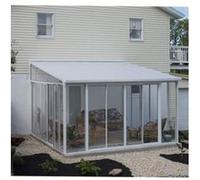 Véranda San Remo 16,23 m² blanche Palram Longueur : 4.25 m, Largeur : 3.82 m blanc G