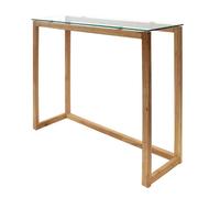 VERANE - Console Rectangulaire Plateau Verre