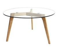 VERANE - Table Basse Ronde Plateau Verre - Altobuy Transparent G