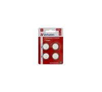 Verbatim Pile bouton CR2025 3V 160mAh Lithium à usage unique – Pack de 4