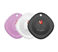 Verbatim My Finder - Balise Bluetooth Anti-Perte Pour Téléphone Portable, Tablette - Noir, Blanc, Violet (Pack De 3)