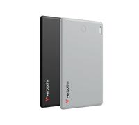 Verbatim My Finder Localisateur d'Objets Personnel Noir/Argent, Bluetooth 5.1, Batterie 110mAh (1440h), IP66, iOS, 53.8x85.9x3.2mm, 15g, Lot de 2